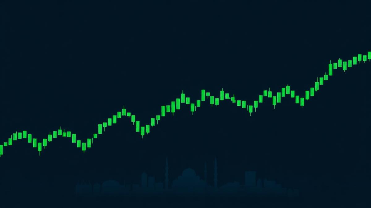 Kripto para piyasasını simgeleyen dijital grafikler.